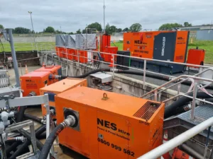 NES heavy duty gear for hire onsite heavy duty power generators and high flow pumps
